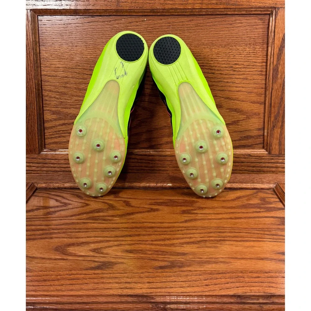 Nike Rival MD 7 Lime Green Black‎ Mid Distance Track Spikes Shoes Women 12